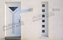 ADLO - Bezpečnostné dvere ADUO, Presklené P451, s oddeleným bočným svetlíkom