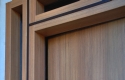 ADLO - Bezpečnostné dvere TEDUO, Termo exteriér, trojsklo svetlíky, detail oblepenia zárubne