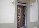 ADLO - Bezpečnostné Termo dvere LISBEO, presklené P552, sklo Dubová kôra - bronz, nadsvetlík
