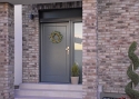 ADLO - Exteriérové Termo dvere ZENEL, profilový design F100, povrch dverí RAL 7024 a svetlíky