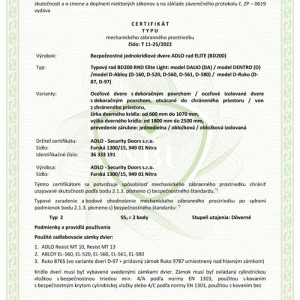 ADLO Bezpe�nostn� dvere DENTRO, rad TERMO, D�vern�, 1.strana