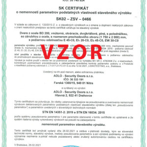 Protipo�iarnos� pre ADLO dvere BD 200 dvojkr�dlov�