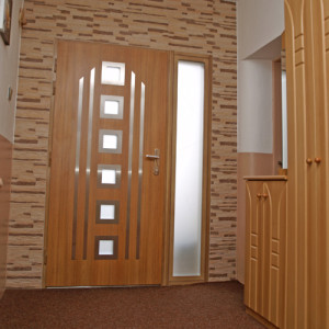 ADLO - Bezpe�nostn� Termo dvere LISBEO, presklen� P553, nerez li�ty, svetl�k s pancierov�m trojsklom