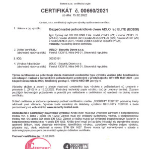 ADLO Bezpe�nostn� dvere BD200 Zenel, Zenit, Zenex, RC4