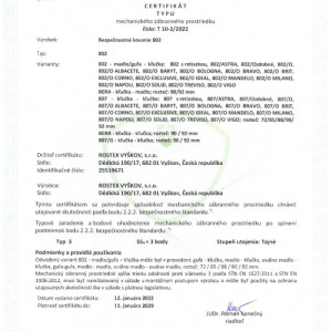 Bezpe�nostn� kovanie Rostex 802, NB� Tajn�