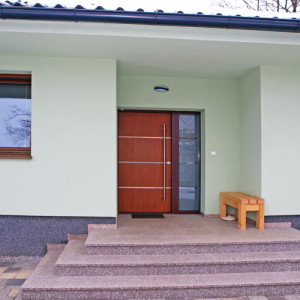 ADLO - Exteri�rov� Termo dvere Teduo, atyp design Li�tov�, atyp madlo, atyp bo�n� svetl�k