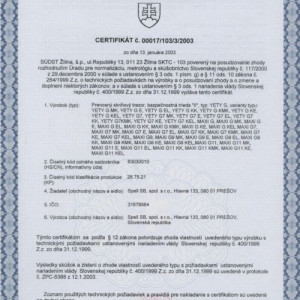 N�bytkov� trezory SPELL, bezpe�nostn� trieda 