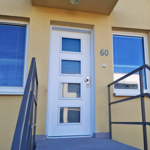 ADLO - Exteri�rov� Termo dvere Teduo, presklen� PS203 s pancierov�m sklom