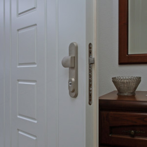 ADLO - Bezpe�nostn� Termo dvere Tesim, vchodov� dvere do domu, profilov�, povrch dver� Color RAL 9016