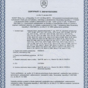 Stenov� trezory SPELL, bezpe�nostn� trieda 