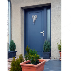 ADLO - Bezpe�nostn� dvere ARDEN, Li�tov� L-100, li�ty obl�, striekan� RAL, Termo dvere a bo�n� svetl�k