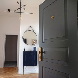 Bezpe�nostn� dvere ADUO, kazetov� design 250 - KV 1, povrch dver� RAL 7016 mat