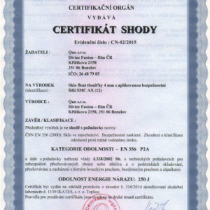 Bezpe�nostn� f�lia P2A 300 mikr�nov�