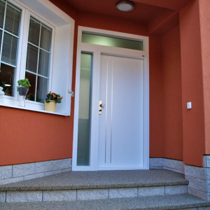 ADLO - Bezpe�nostn� dvere ADUO, Nerez li�ty, Termo exteri�r, pancierov� trojsklo svetl�ky