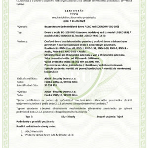 ADLO Bezpe�nostn� dvere rad Economy, Lisbeo, Tajn�, 1.strana