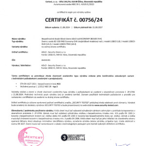 ADLO Bezpe�nostn� dvojkr�dlov� dvere rad Economy RC3