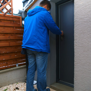 ADLO - Exterirov Termo dvere TEJEN, vka atyp 188 cm, rka atyp 68 cm, povrch dver G411