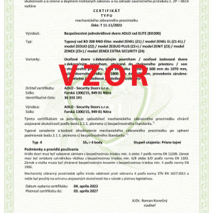 ADLO Bezpe�nostn� dvere rad Elite, Pr�sne Tajn�