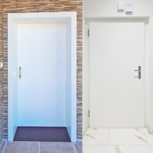 Exterirov Termo dvere Crudo, hladk design A14SME, hbka zrubne 46 cm 