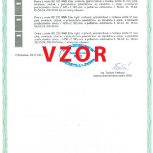 Protipo�iarnos� pre ADLO dvere BD 200 RND Elite a Elite Light, 2. strana