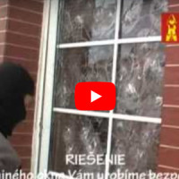 Prekonávanie skla s bezpečnostnou fóliou Prekonávanie skla s bezpečnostnou fóliou