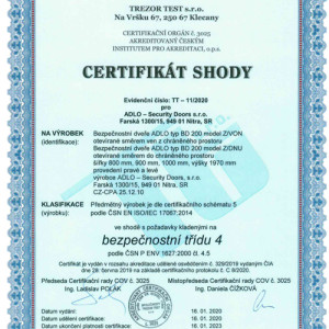ADLO Bezpe�nostn� dvere: Bezpe�nos� dver� BD200 ZENIT, ZENEX