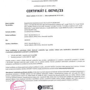 ADLO Bezpe�nostn� dvojkr�dlov� dvere rad Elite RC3