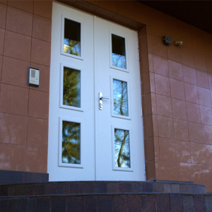 ADLO - Bezpe�nostn� Termo dvere TEDUO, presklen�, dvojkr�dlov�, pancierov� trojsklo P202