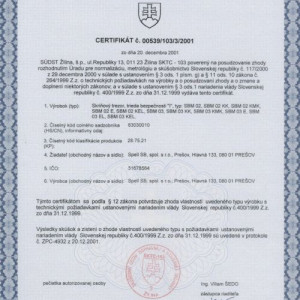 N�bytkov� trezory SPELL, bezpe�nostn� trieda 