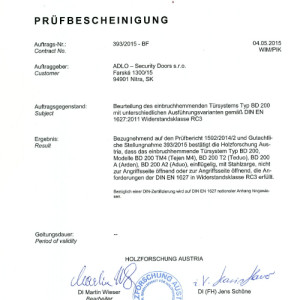 ADLO Bezpe�nostn� dvere TEJEN M4, TEDUO, ADUO, ARDEN DIN EN 1627, RC3