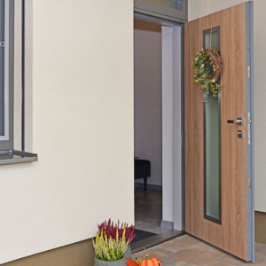 ADLO - Exterirov Termo dvere, presklen, rozmer 90cm x 245cm s nadsvetlkom