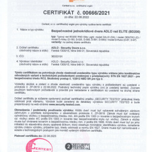 ADLO Bezpe�nostn� dvere BD200 DENTRO, RC2