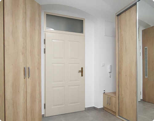 Bezpenostn dvere TEDUO, kazetov design KV1 350, s nadsvetlkom, vka zostavy 250 cm