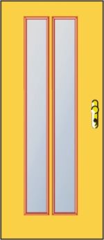 Príplatok za presklené Termo dvere P372-termo trojsklo v zostave Multisec P5A (12mm)