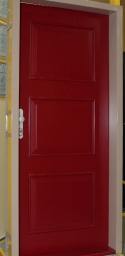 ADLO - Bezpečnostné dvere TEDUO, povrch RAL 3004, kazetové color K200