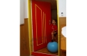 ADLO - Bezpečnostné dvere TEDUO, Lištové L371, žlté lišty a žltá zárubňa