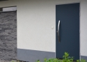 ADLO - Bezpečnostné dvere TEDUO, Termo Exteriérové dvere + zárubňa, povrch Color, atyp madlo