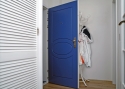 ADLO - Bezpečnostné dvere TEDUO, profilový design F153 atyp, povrch dverí RAL 5005 a zárubne RAL 9003