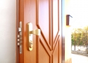 ADLO - Exteriérové Termo dvere Lisbeo, design Lištové LOG 402, povrch dverí a líšt G656
