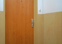 ADLO - Bezpečnostné dvere TEDUO, hladký design, povrch dverí Javor Adria, vchodové dvere do bytu