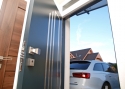 ADLO - Exteriérové Termo dvere Tejen, Lištové L370, povrch dverí von RAL7016 a dnu G242, nadsvetlík