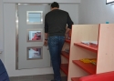 ADLO - Bezpečnostné dvere TESIM, presklené P554, rozmer dverí prispôsobený na mieru do otvoru
