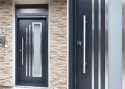 ADLO - Exteriérové Termo dvere, presklené, zvislé madlo Oblé, rozmer 90cm x 238cm s nadsvetlíkom