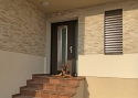ADLO - Bezpečnostné dvere ARDEN, design NOBLESSE Dalia 003, Exteriérové Termo, bočný svetlík