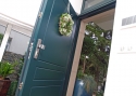 ADLO - Exteriérové Termo dvere ARDEN, šírka 105cm, profilový design F240, povrch RAL 6012 a nadsvetlík