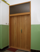 ADLO dvojkrídlové<br> bezpečnostné dvere ADUO, <br>lištové s nadsvetlíkom,<br> rozmer zostavy 140/280cm