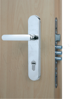 Bezpenostn kovanie Rostex 807, Obl, Chrm Nerez leskl, Kuka - Kuka