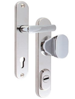 Bezpenostn kovanie Rostex R1, Obl, Chrm Nerez leskl, Kuka - Madlo ovlne