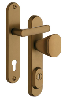 Bezpenostn kovanie Rostex R1, Obl, Bronz, Kuka - Madlo ovlne