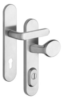 Bezpenostn kovanie Rostex RX1-50 RC3, Obl, Nerez matn, Solid, Kuka - Madlo Slza